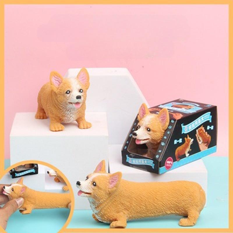 Chó Corgi, Chó Nhật Bóp Xả Stress/ Đồ Chơi Squishy Giá Rẻ Giảm Căng Thẳng Chất Lượng Đảm Bảo