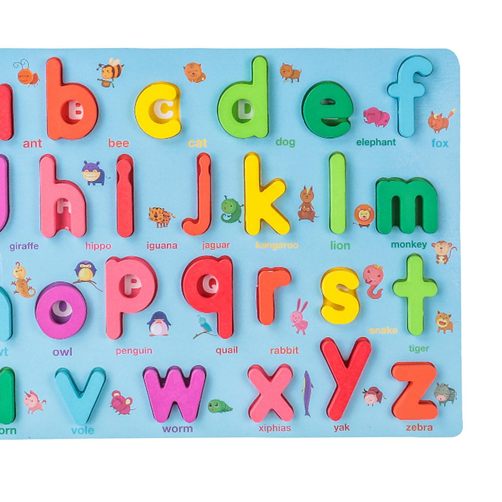 Digital Letter Puzzle Matching Board Early Educational Toy for Age 3 4 5