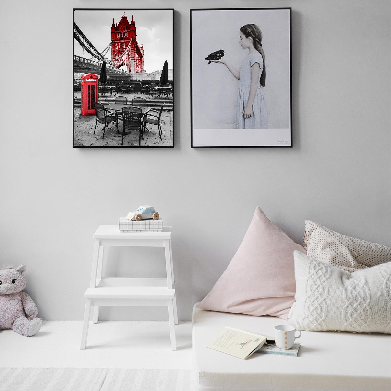 Bức tranh sơn dầu hình đường phố DIY, tô, vẽ dễ dàng theo những hướng dẫn có sẵn kích thước 16x20 inches