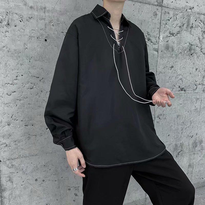 Áo Sơ Mi Tay Dài Dáng Rộng Phong Cách Lịch Lãm Thời Trang Cho Nam