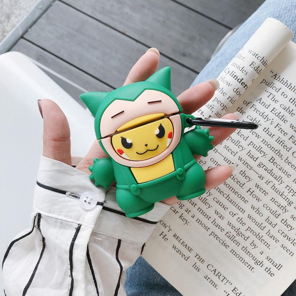 Bao Case Silicon Cho Tai Nghe Apple Airpods - Hình Pokemon hợp thể