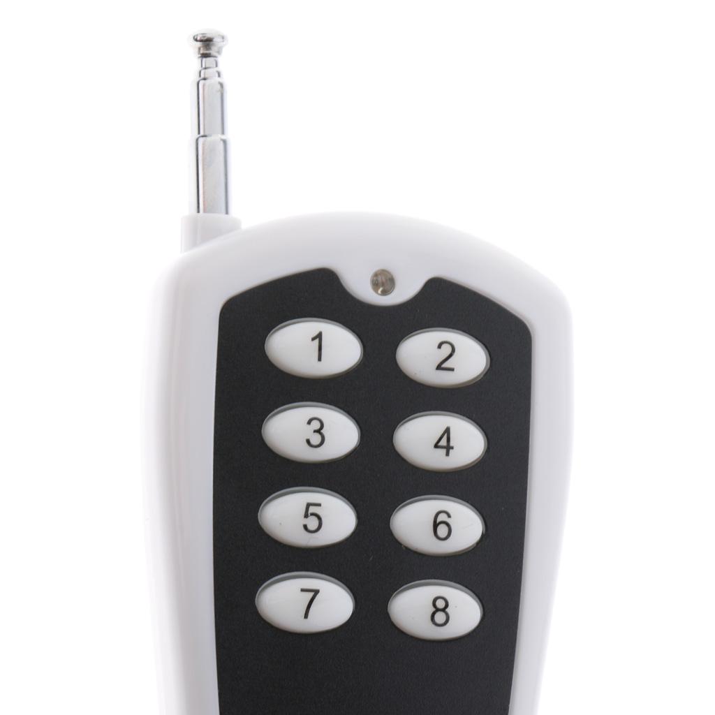 2X1000 M Tầm Xa 8 Kênh RF 433 Mhz Điều Khiển Từ Xa Không Dây Bộ Phát