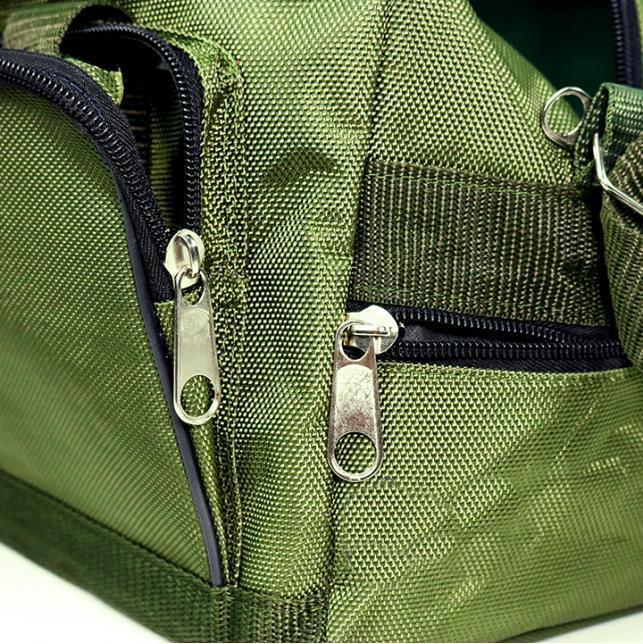 Túi xách du lịch vải bố xanh rêu cao cấp AH size đại