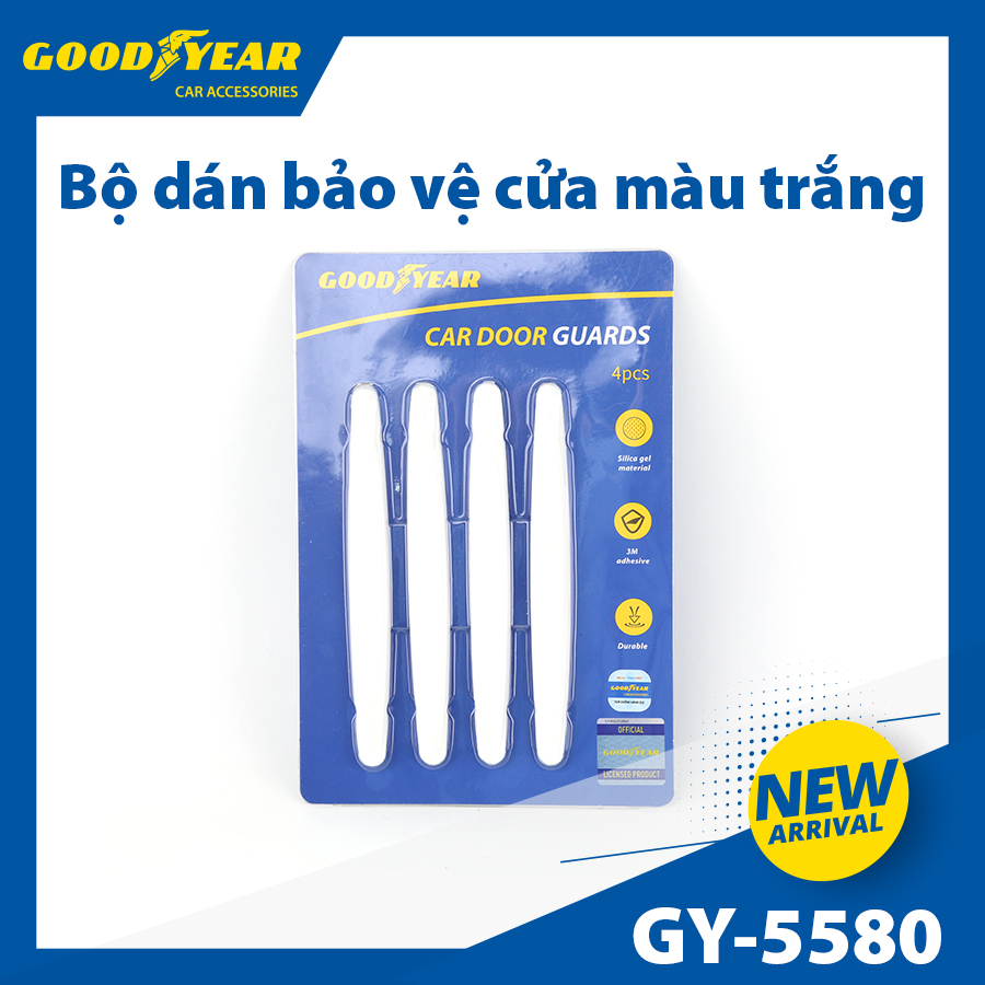 Combo 4 Miếng Dán Silicon Chống Xước Bảo Vệ Tay Nắm Cửa GOODYEAR - Nhập Khẩu Chính Hãng