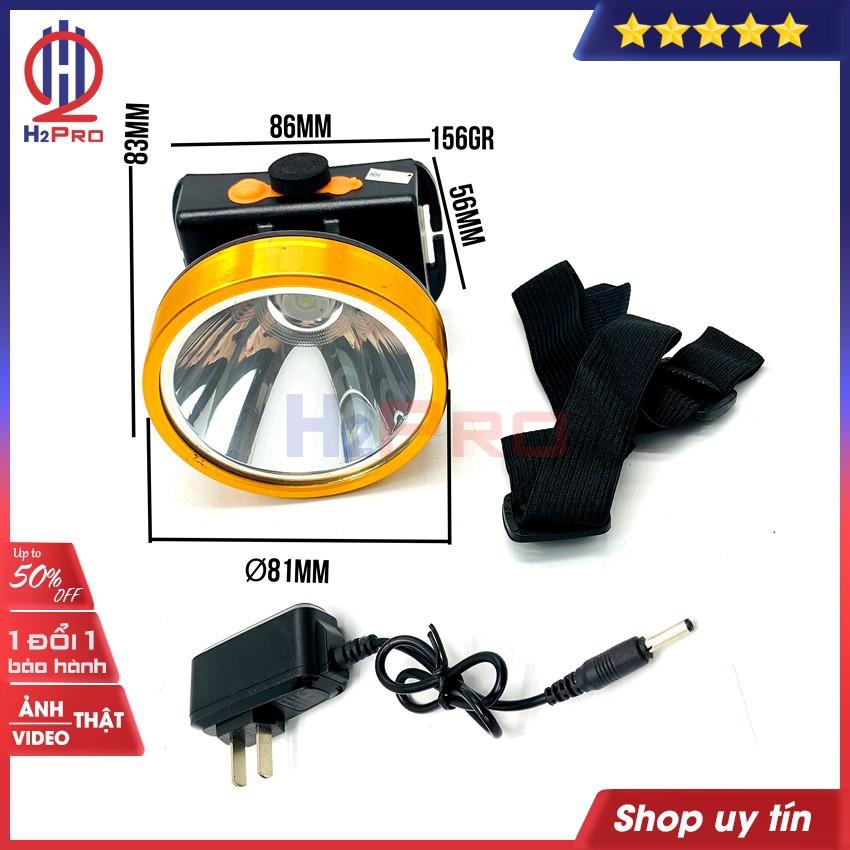 Đèn pin đội đầu siêu sáng 100W XB-A5 H2Pro cao cấp LED-pin sạc 2400mah-dùng 8-15h-chống nước , ánh sáng trắng-vàng