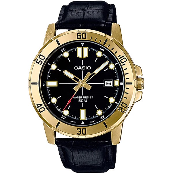 Đồng Hồ Nam Dây Da Casio Standard MTP-VD01GL-1E Chính Hãng - MTP-VD01GL-1EVUDF