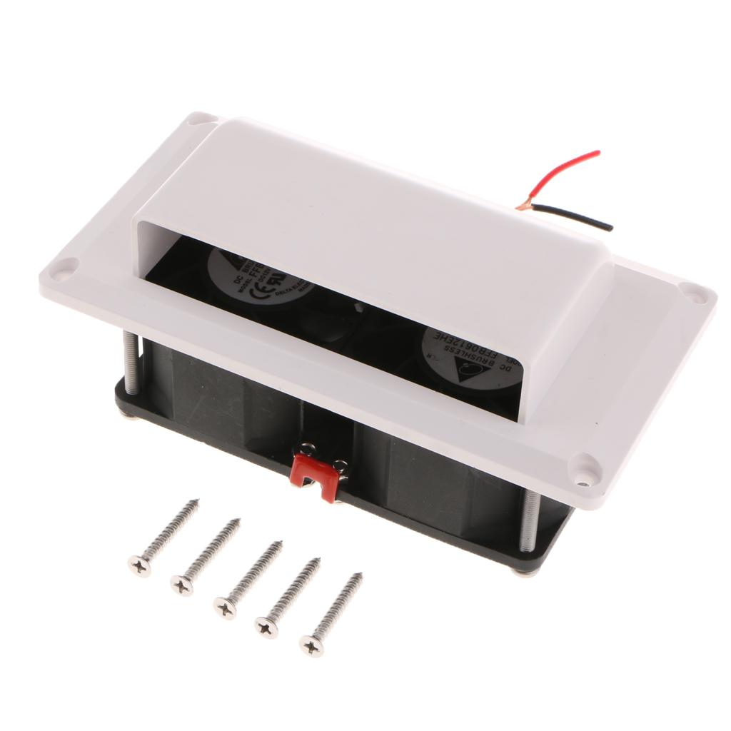RV Caravan Motorhome Trailer Inner Side Air Vent Ventilation Exhaust Fan 12V