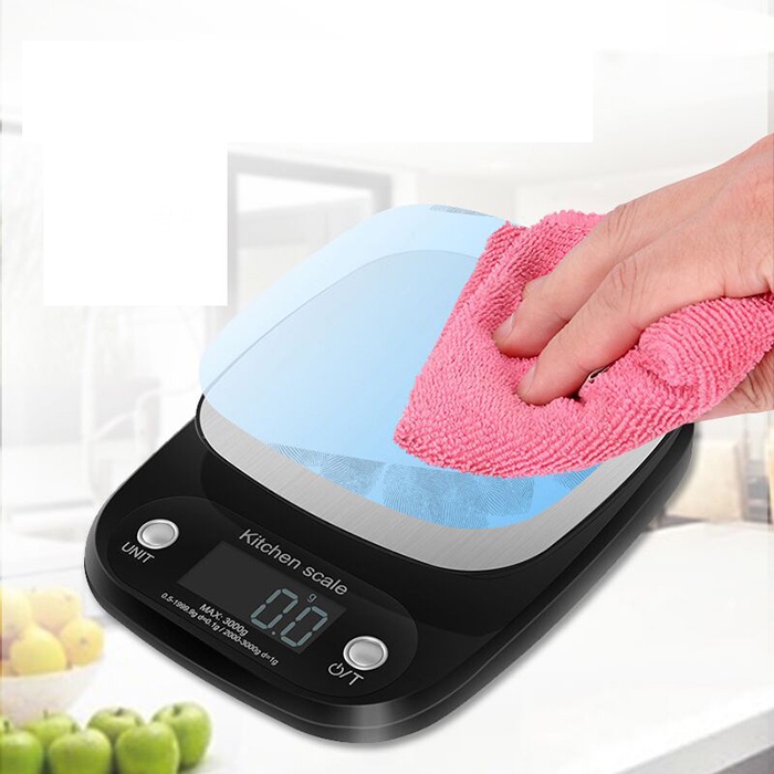 Cân điện tử mini nhà bếp Kitchen Scale tiểu ly full màu 3 loại 3, 5, 10kg chính xác 0,1g CDT01