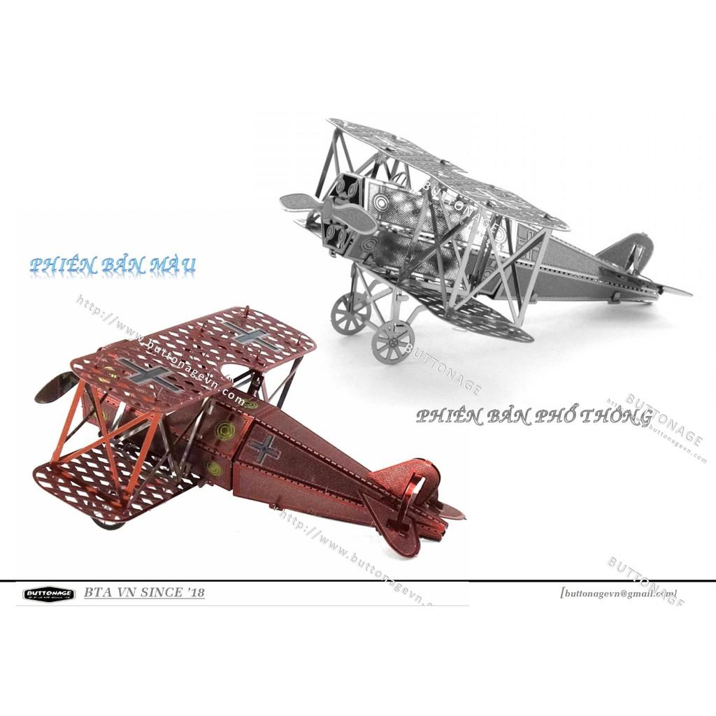 Mô Hình Lắp Ráp 3d Máy Bay tiêm kích cánh kép Fokker D.VII - Đức