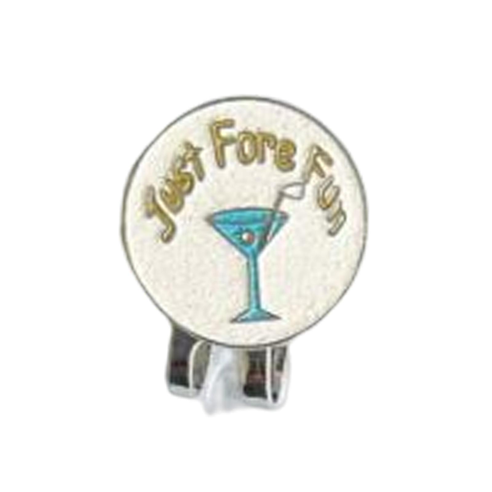 3-5pack Portable Mini Alloy Golf Ball Marker with Golf Hat Clip White