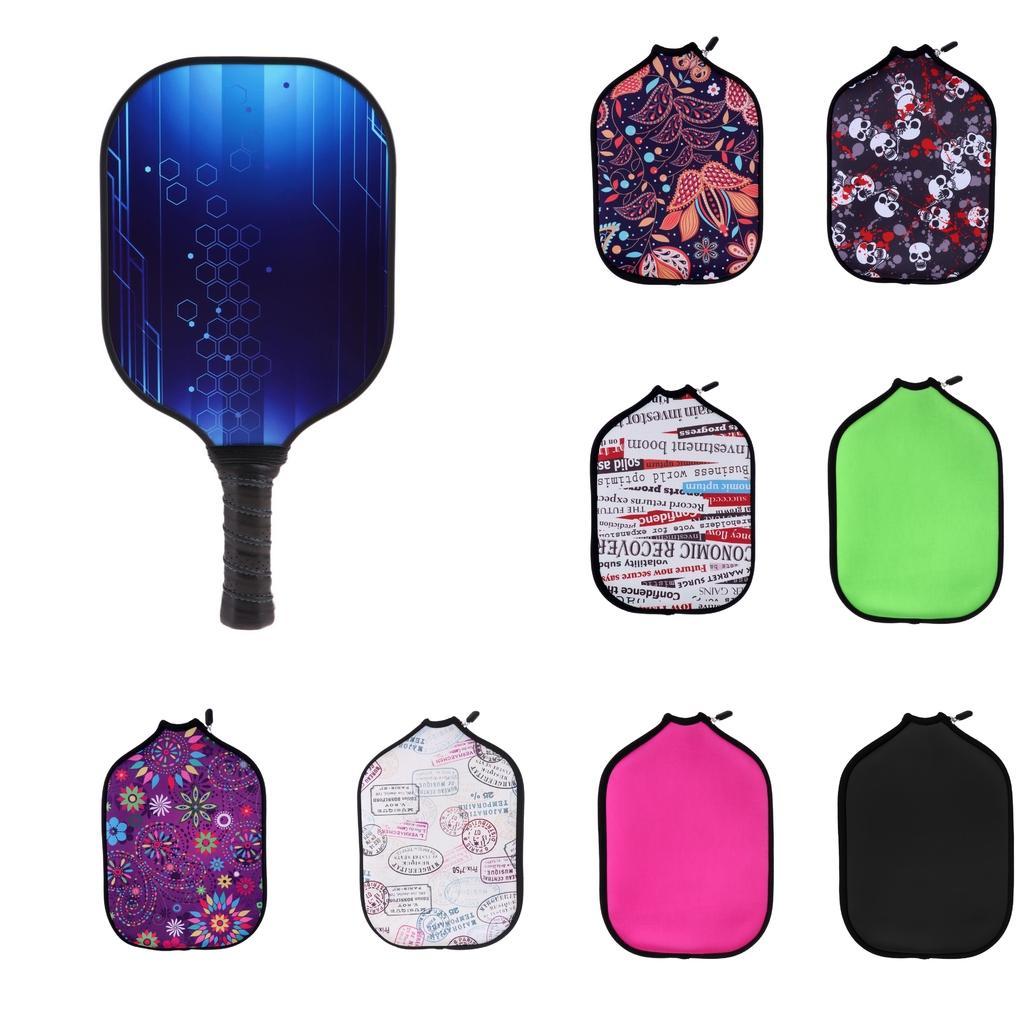 Premium Neoprene  Paddle / Racket Cover Zipper Protective Case Storage Holder Sleeve Bag Accessories - Various Colors