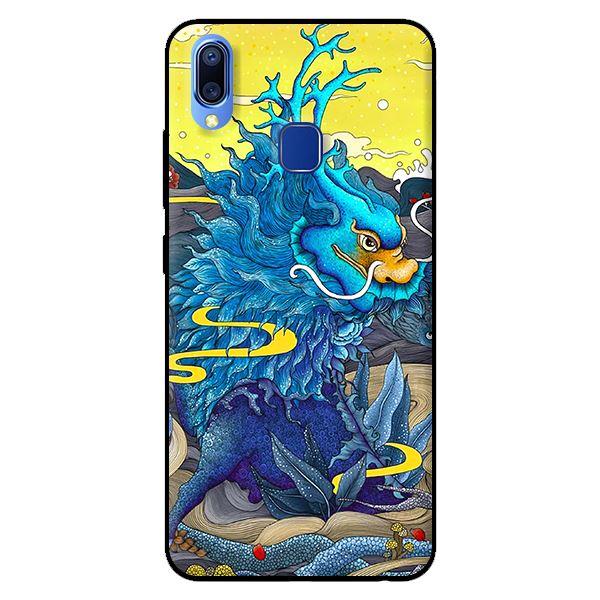 Ốp in cho Vivo Y95 Rồng Xanh Nền Vàng - Hàng chính hãng