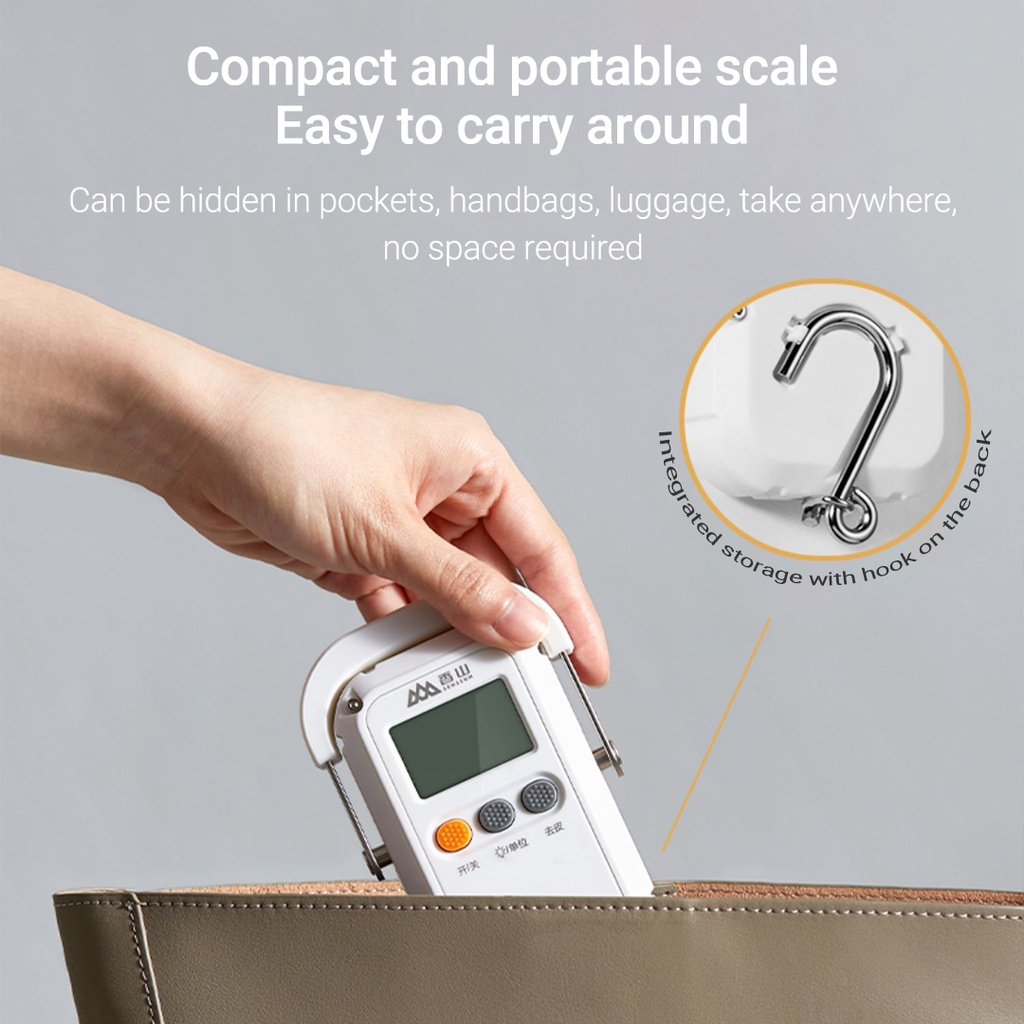 Cân di động điện tử xiaomi youpin senssun 50kg cân chuyển đổi nhiều đơn vị với màn hình nền lcd