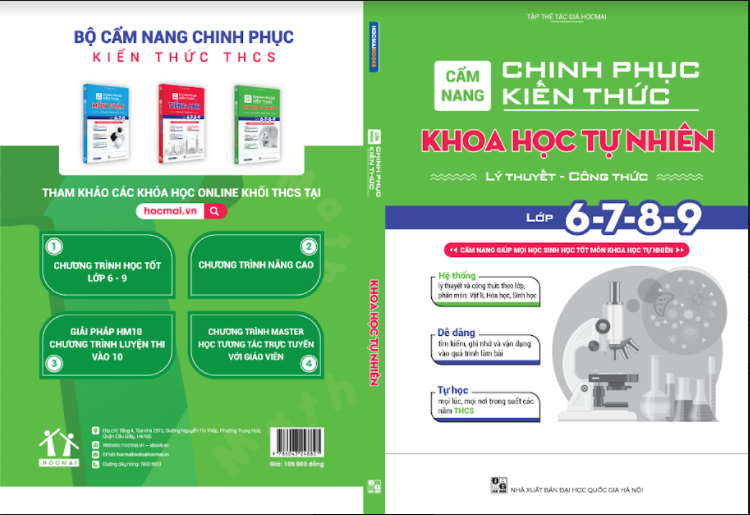 Cẩm nang chinh phục kiến thức môn Khoa học tự nhiên lớp 6,7,8,9