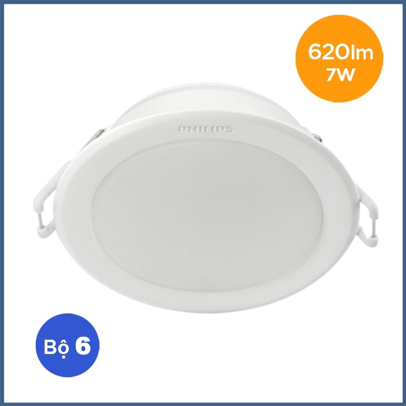 Combo 6 Bóng Đèn Downlight Âm Trần Philips 59202 Meson 7W 6500K 6C-915005363101