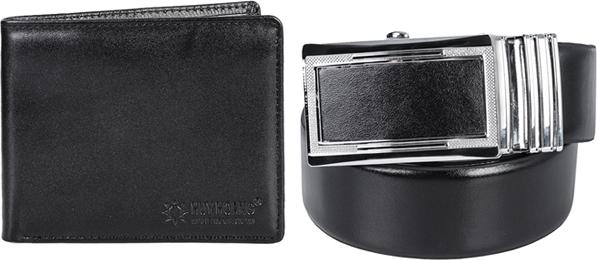 Bộ Ví & Thắt Lưng Nam Da Bò Huy Hoàng HT2102-HT4111 - Đen
