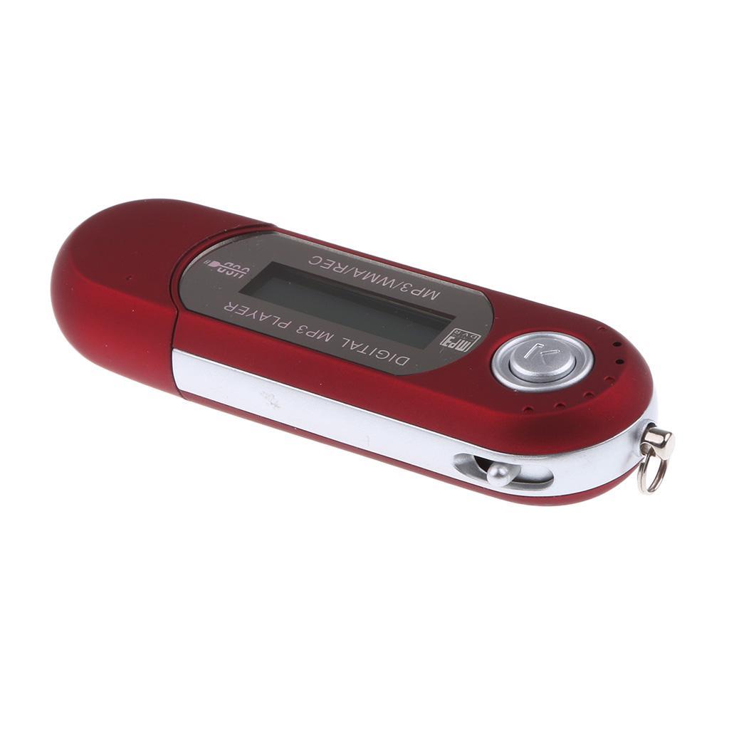 2pcs 4GB USB MP4 MP3 Music Video Recording FM Radio eBook Red