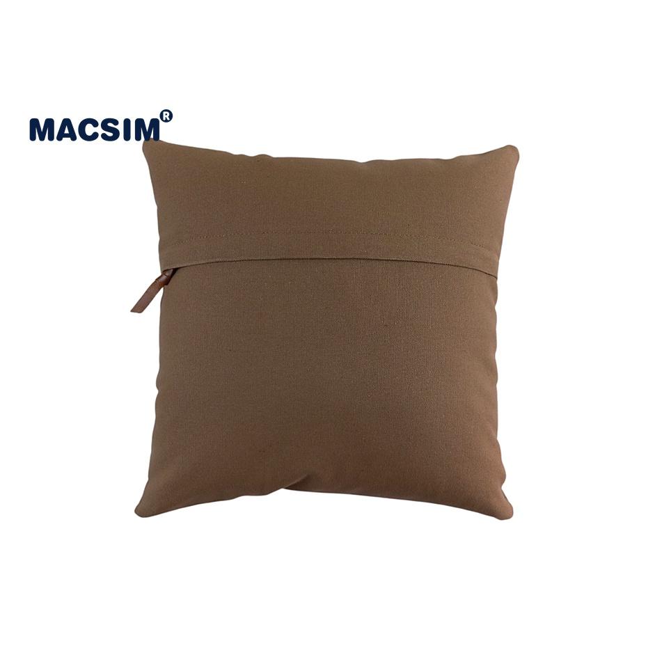 Gối tựa lưng, tựa đầu đa năng, gối sofa cao cấp Macsim kích thước 40cm x 40cm màu vàng