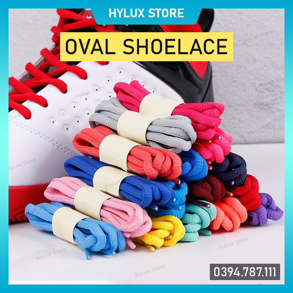 Dây giày Oval 6mm cho giày chạy bộ, giày bóng rổ - Dây giày thể thao