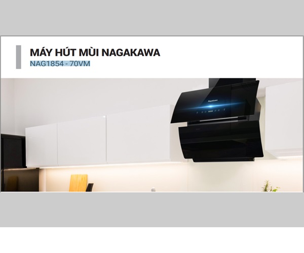 Combo Bộ Đôi Đỉnh Cao Bếp Đôi Điện Từ Inverter Nagakawa NAG1214M Và Máy Hút Mùi Nagakawa NAG1854-70VM - Hàng Chính Hãng