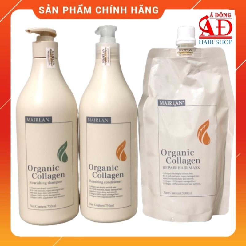 SET DẦU GỘI XẢ HẤP NGĂN RỤNG CHỐNG XƠ RỐI MAIRLAN ORGANIC COLLAGEN NOURSHING