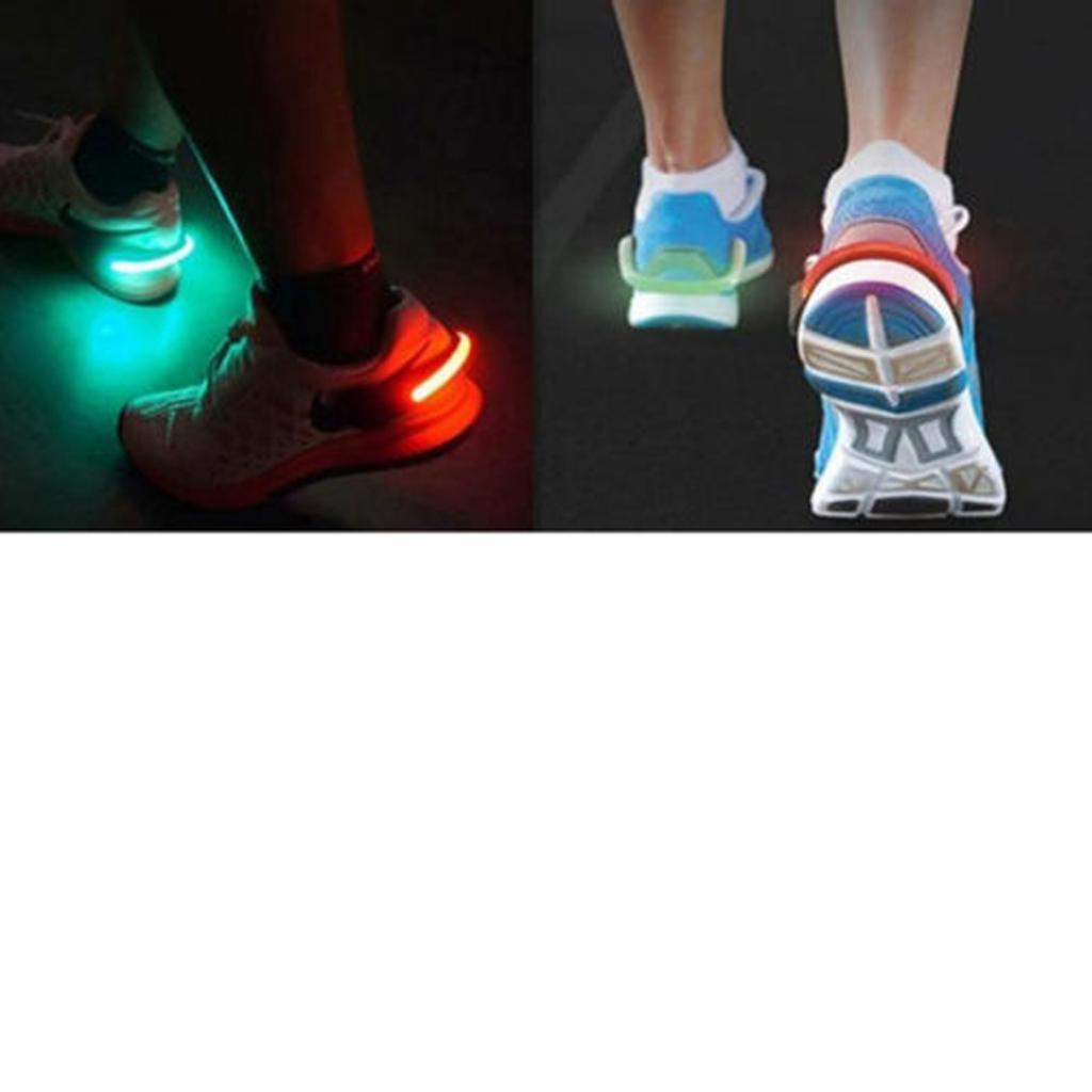 Waterproof Night Running Reflective Gear Flashing LED Shoes Clip Lights for Cycling Jogging Running Camping Outdoor Sports