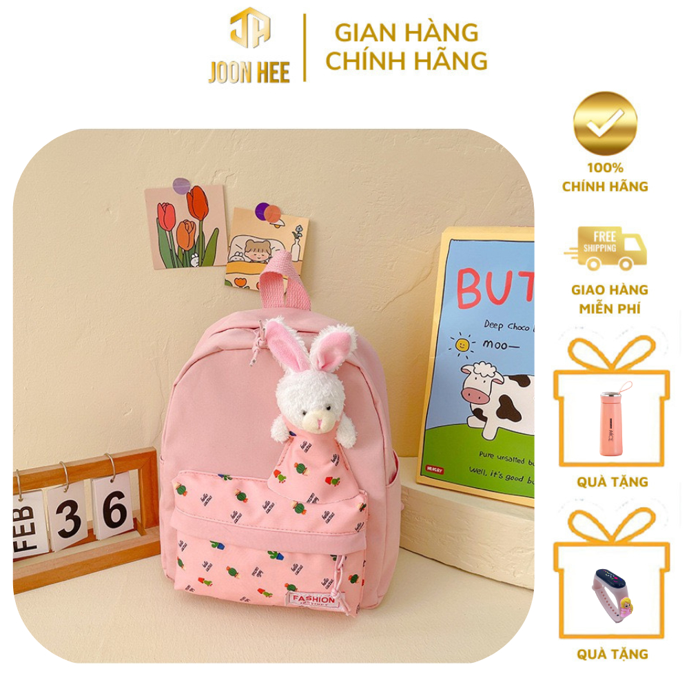 Ba Lô Mẫu Giáo Hoạt Hình Thỏ Dễ Thương Bé Gái Bé Trai Du Lịch Mùa Hè