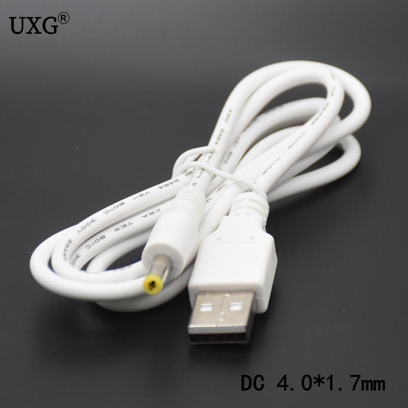 5V 2A DC 4.0mm X 1.7mm Cắm Điện USB Đực Sang 4.0*1.7mm/DC 4017 Sạc cáp Nguồn Jack 4.0x1.7mm 100CM 2M