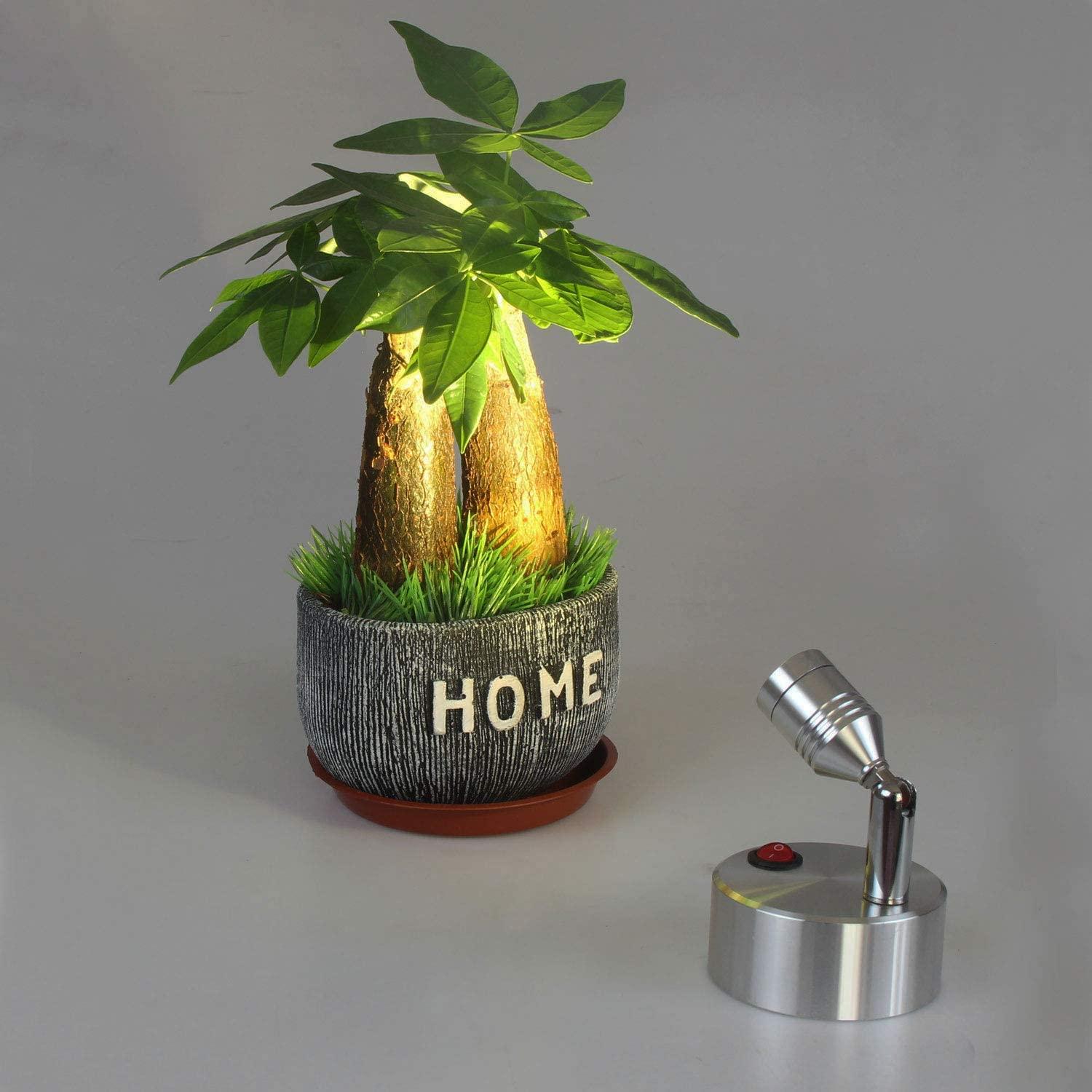 Đèn LED chiếu điểm Không dây chạy bằng pin Đèn LED chiếu sáng Ánh sáng trắng ấm