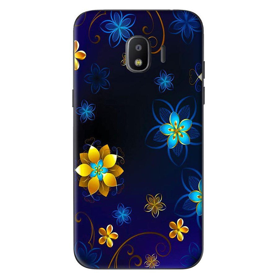 Ốp Lưng Dành Cho Samsung Galaxy J4 2018 - J2 Pro 2018 Họa Tiết Hoa Nền Đen