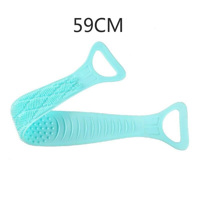 Silicone Back Scrubber Soft Loofah Bath Towel Bath Belt Body Exfoliating Massage For Shower Body Cleaning Bathroom Shower Strap