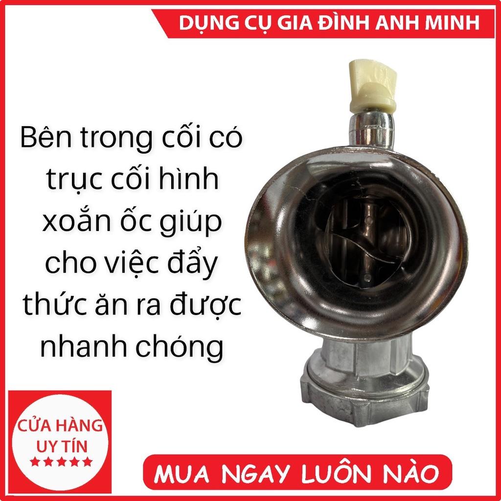 Máy xay thịt bằng tay kẹp bàn inox