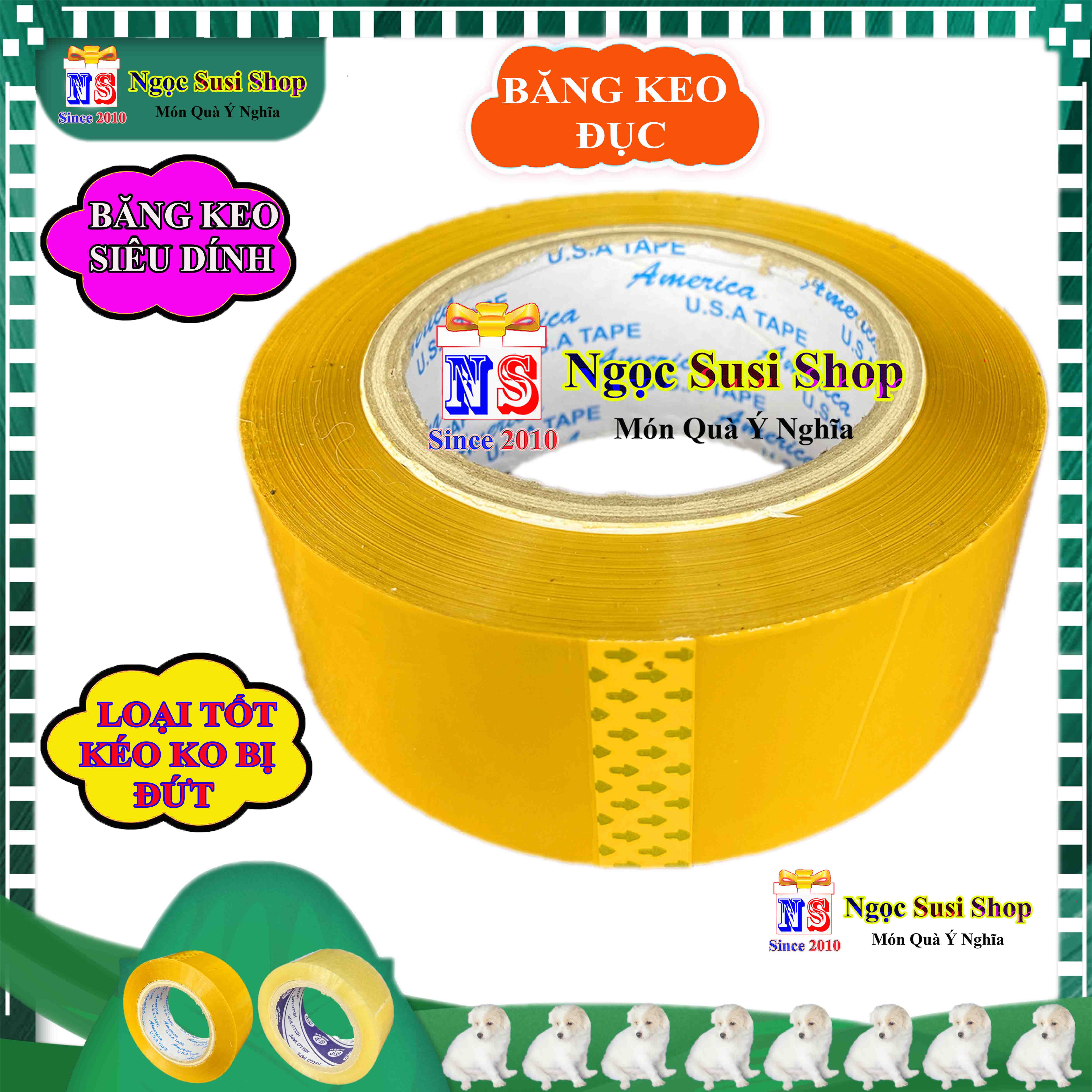 1 CUỘN BĂNG KEO TRONG VÀNG ĐỤC SIÊU DÍNH NHA MUA CHỌN LOẠI - BĂNG DÍNH CHẮC CHẮN