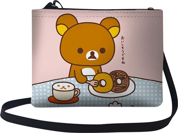 Túi đeo chéo Rilakkuma ăn donut TUCT445