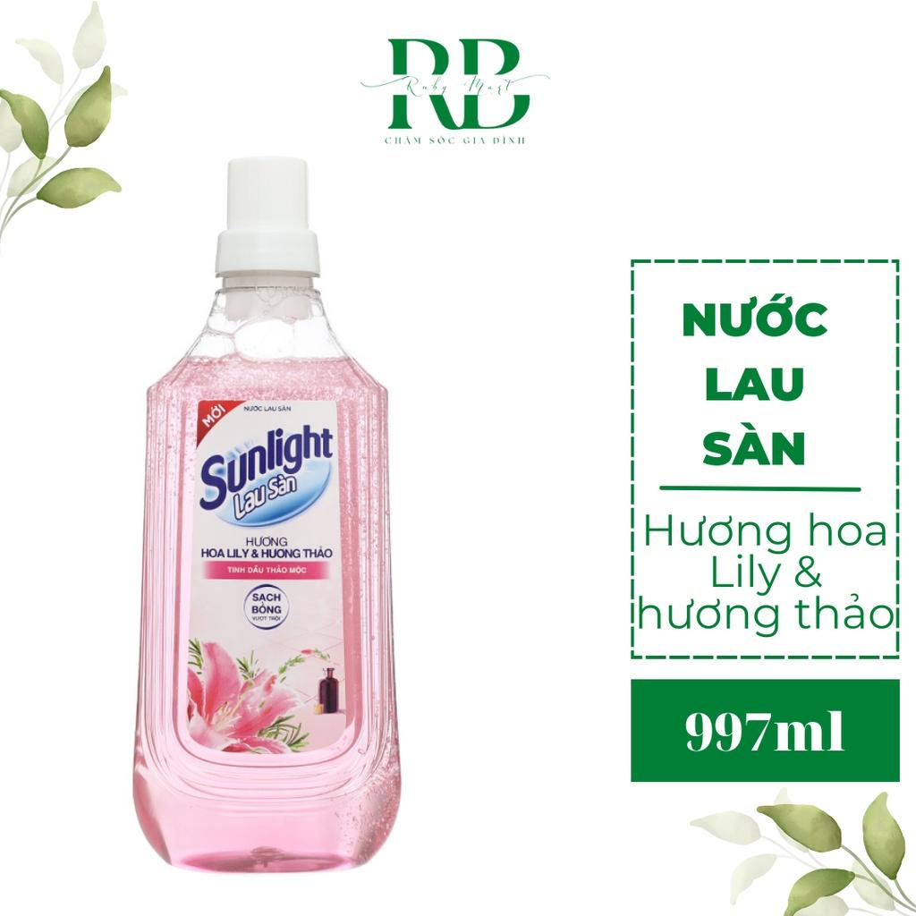 Nước Lau Sàn Sunlight Chai 997ml An Toàn Cho Trẻ Em