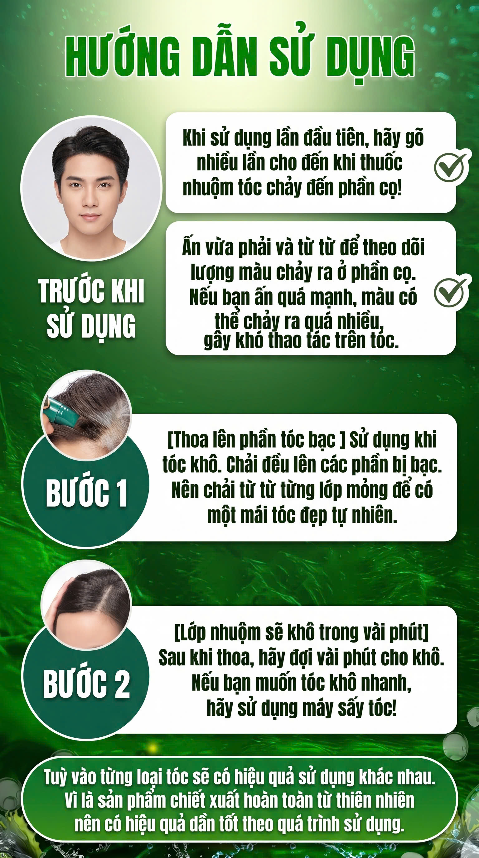Bút Nhuộm Chân Tóc Phủ Bạc Tạm Thời Cao Cấp Rishiri Nhật Bản Color Stick 20G
