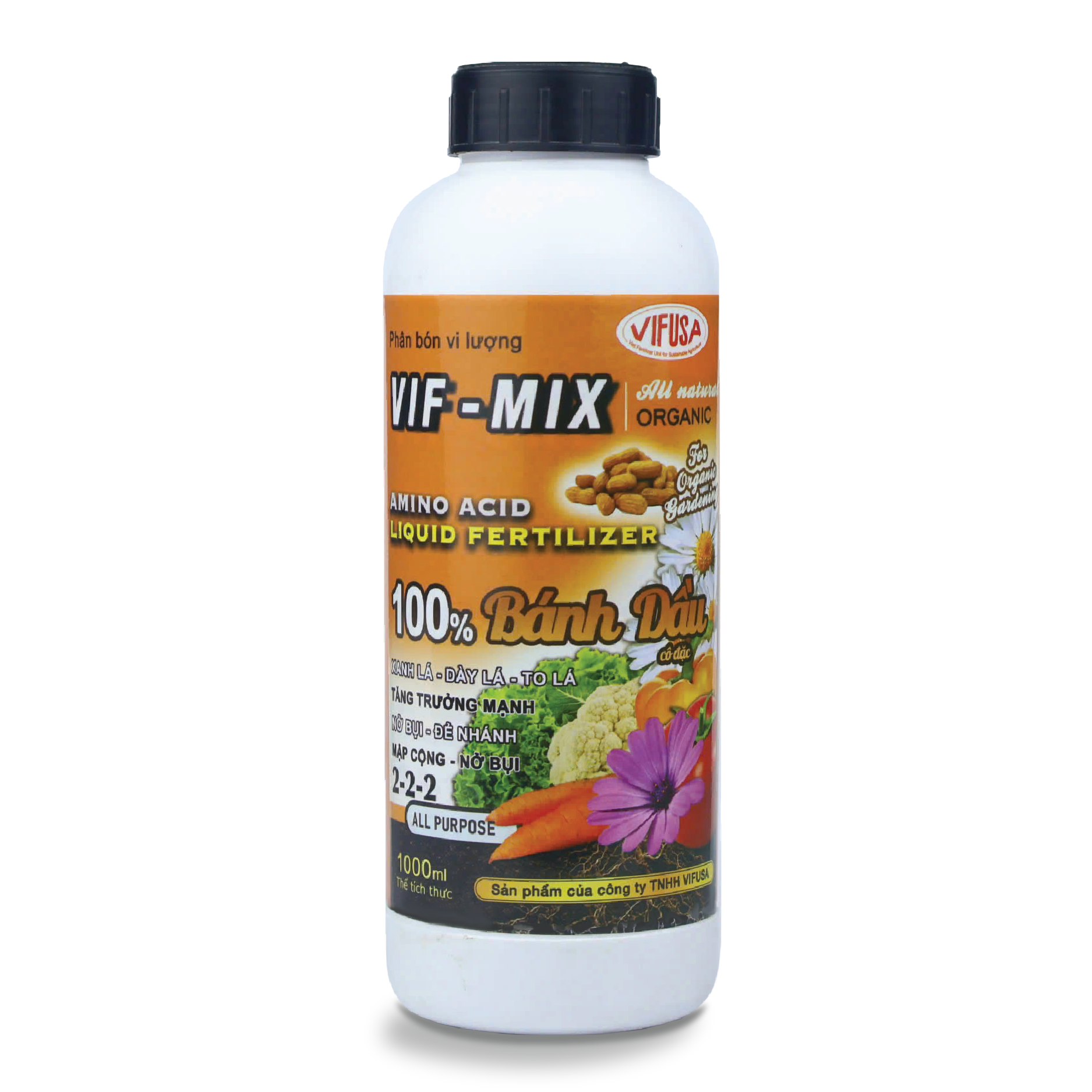 VIF-MIX - Phân bón Bánh dầu chai 1 lít