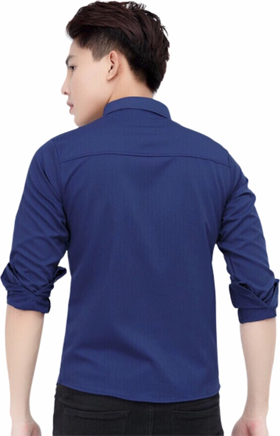 Áo Sơ Mi Nam Công Sở Hàn Quốc, Chất Liệu Cao Cấp, Thời Trang - Xanh than - 2XL
