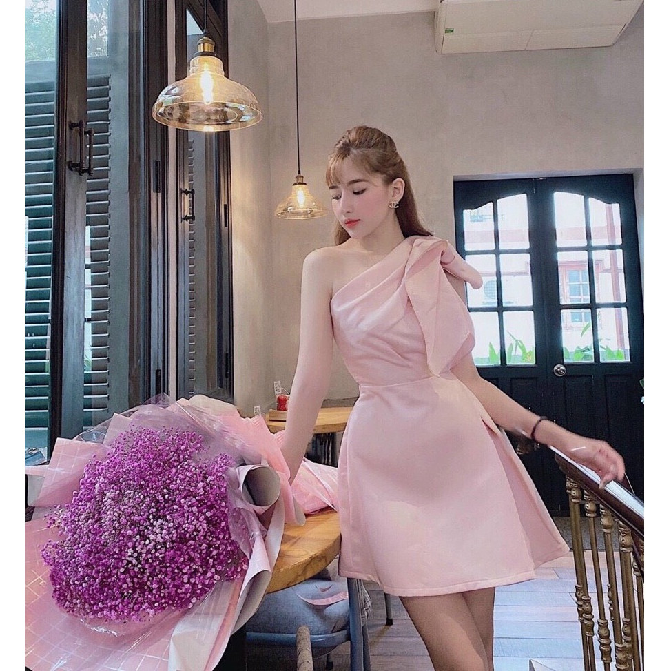 Đầm xòe dự tiệc lệt vai tiểu thư NT8232