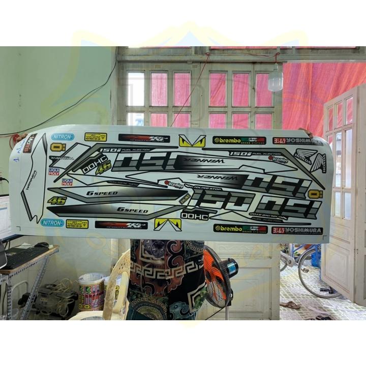 Tem rời dành cho xe winner v1 đen nhám