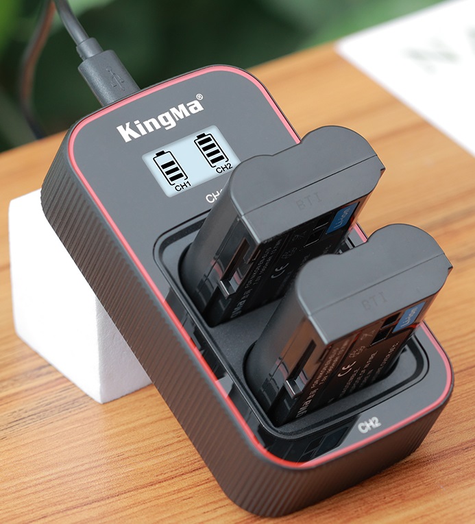 Pin sạc Kingma Ver 3 cho Nikon EN-EL15 (Sạc Type C siêu nhanh), Hàng chính hãng