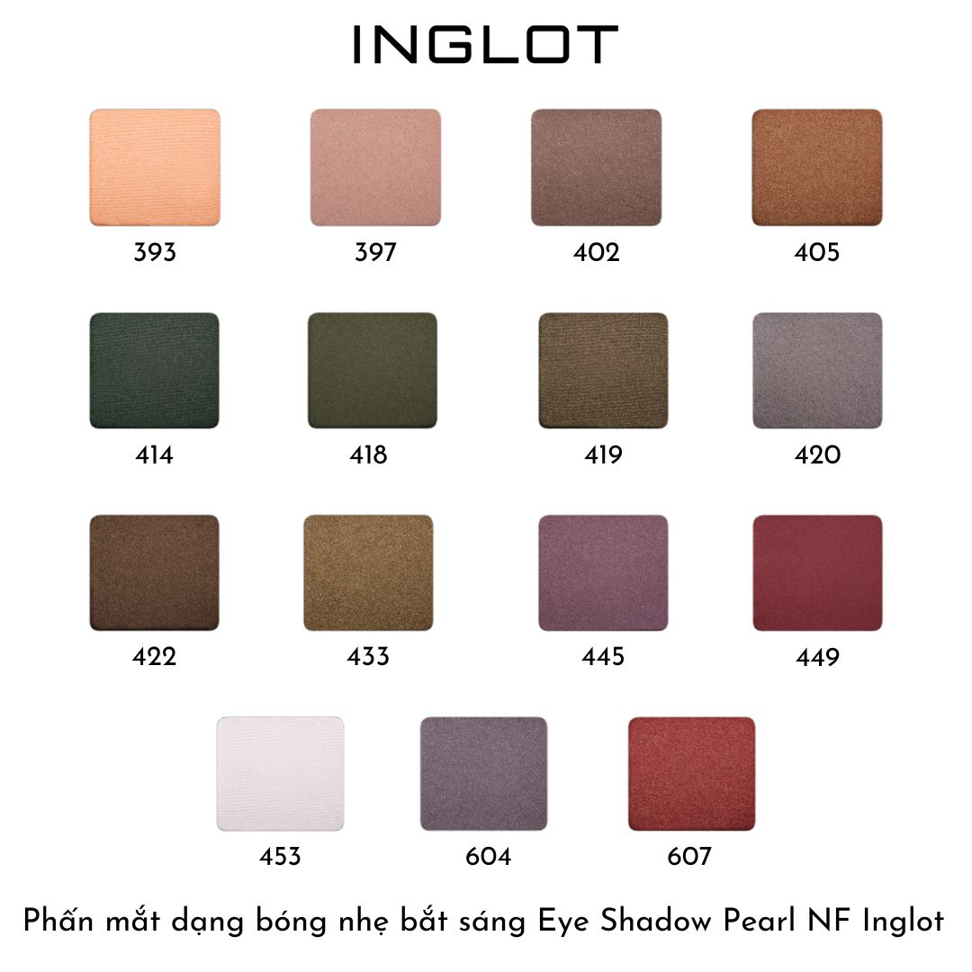 Phấn mắt dạng bóng nhẹ bắt sáng Eye Shadow Pearl NF (2.7g) INGLOT