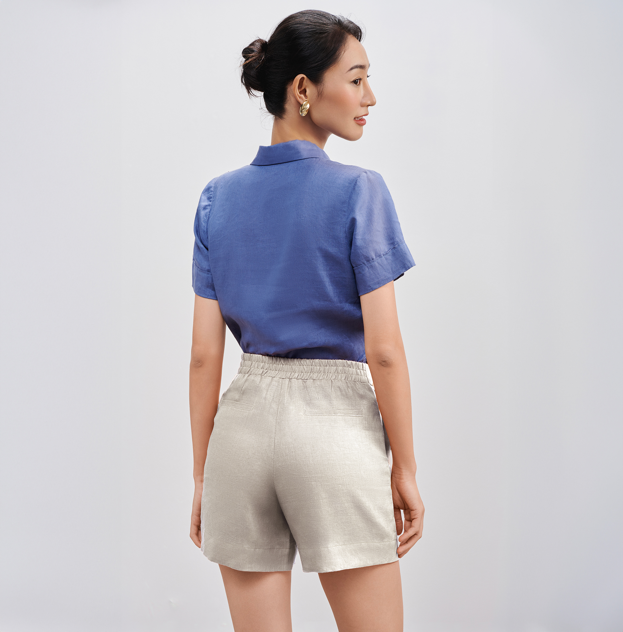 Quần Shorts Linen Lanh PAN064 thời trang thiết kế Hity