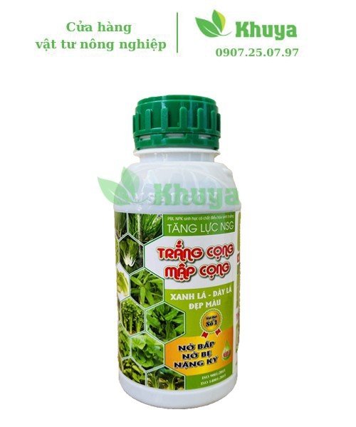Phân bón lá NPK NSG Trắng Cọng - Mập Cọng 500ml Nở bắp - Xanh lá - Đẹp màu