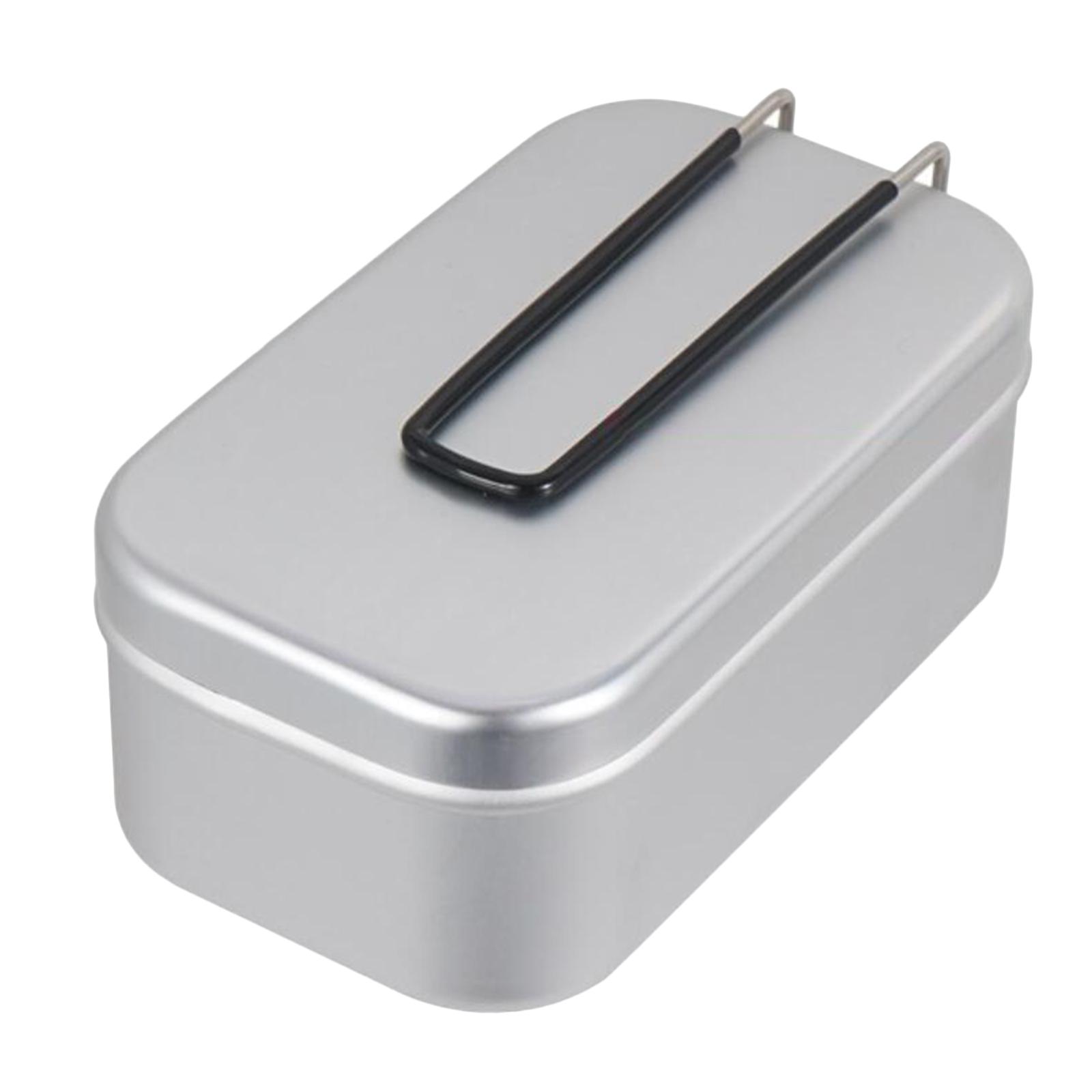 Bento Lunch Box Steaming Rack Foldable Handle Food Container Hiking Cookware
