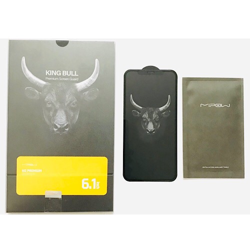 Miếng dán cường lực màn hình cho iPhone 12 (6.1) và 12 Pro (6.1) hiệu MIPOW King Bull chuẩn 9H / 2.7D / 0.3 mm - Hàng nhập khẩu