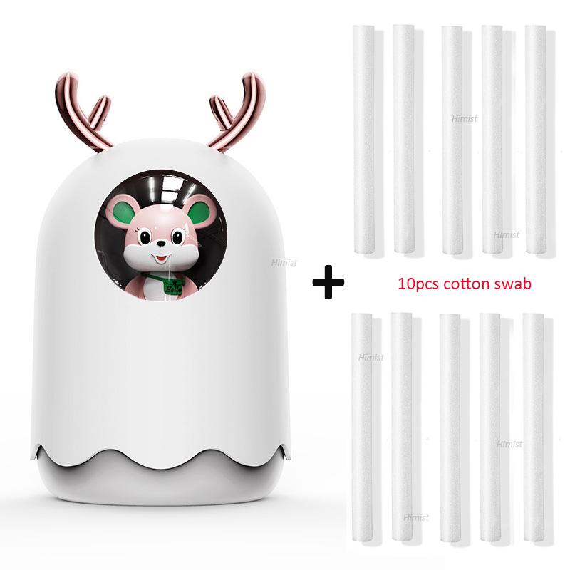 Thiết Bị Gia Dụng USB Tạo Độ Ẩm 300 Ml Thú Dễ Thương Siêu Âm Cool Mist Hương Thơm Không Khí Máy Khuếch Tán Tinh Dầu Màu Sắc Lãng Mạn LED Humidificador