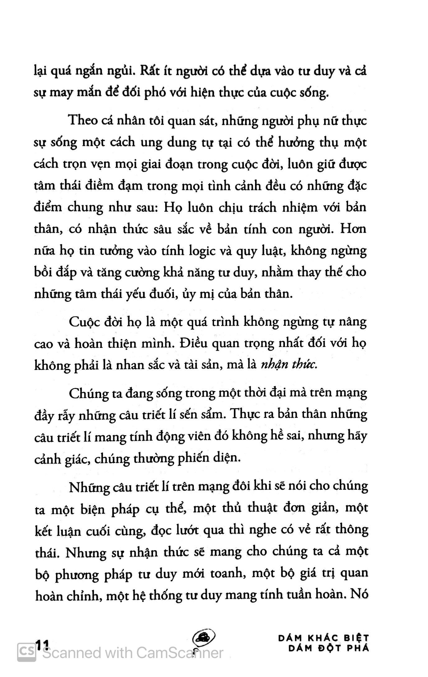 Dám Khác Biệt, Dám Đột Phá