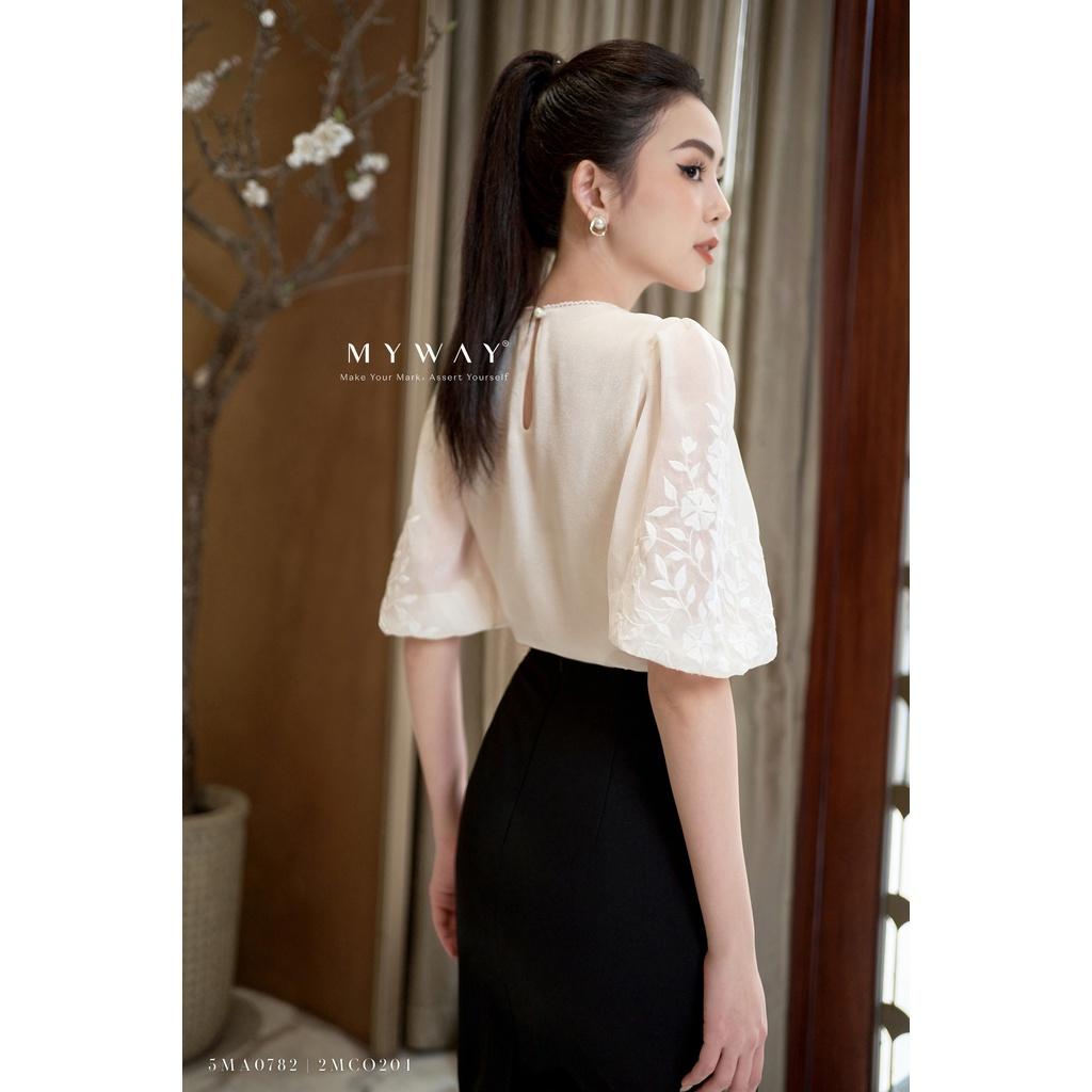 Áo Sơ Mi Nữ MY WAY Tay Bồng Lỡ Sang Trọng 5MA0782