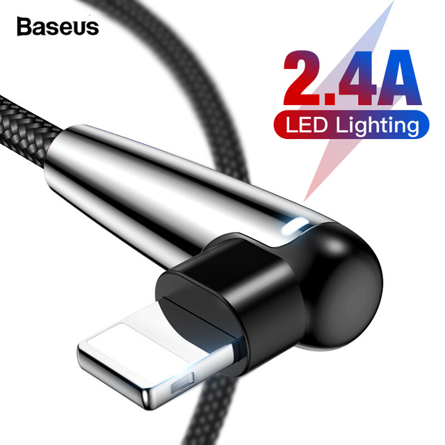 Dây cáp sạc Lightning Baseus MVB dài 2m cho iPhone iPad hỗ trợ game thủ - Hàng chính hãng